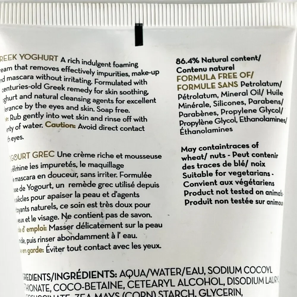 Korres Hydra Biome Greek Yoghurt Foaming Cream Cleanser Wash 5.07 oz 150ml New